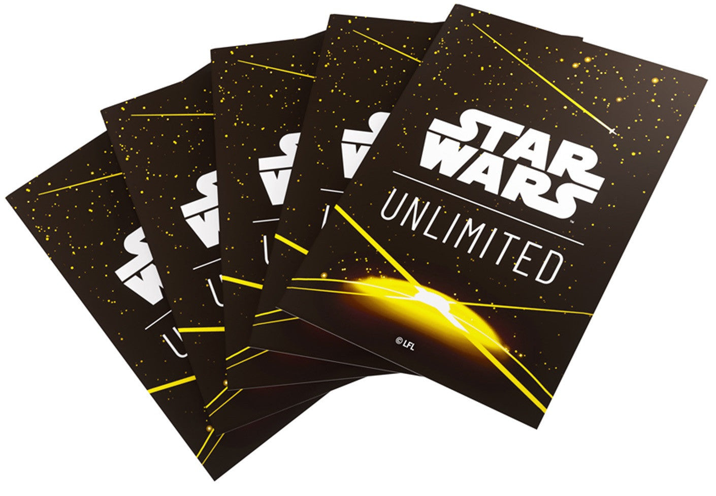 Gamegenic Star Wars Unlimited Art Sleeves - Card Back Yellow - Good Games