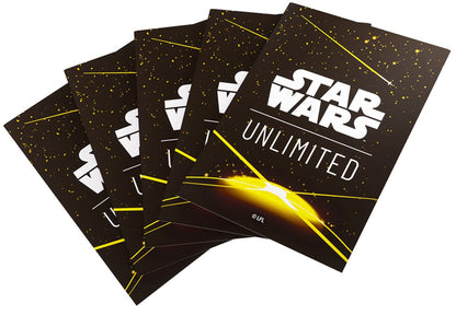 Gamegenic Star Wars Unlimited Art Sleeves - Card Back Yellow - Good Games