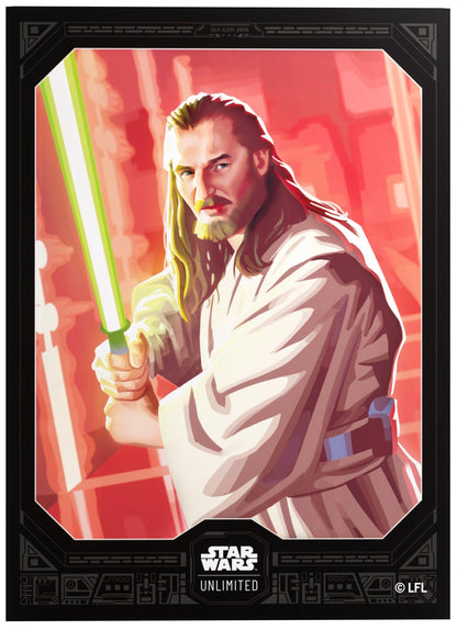 Gamegenic - Star Wars Unlimited Premium Art Sleeves Standard - Qui-Gon Jinn - Good Games