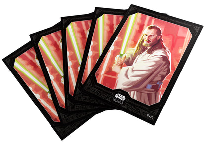 Gamegenic - Star Wars Unlimited Premium Art Sleeves Standard - Qui-Gon Jinn - Good Games