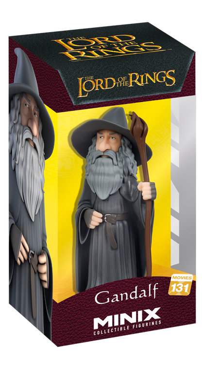 Gandalf Minix figure front view with staff