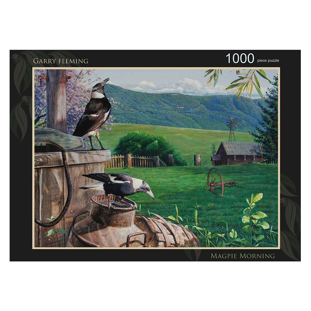 Garry Fleming - Magpie Morning 1000 Piece Jigsaw - Good Games