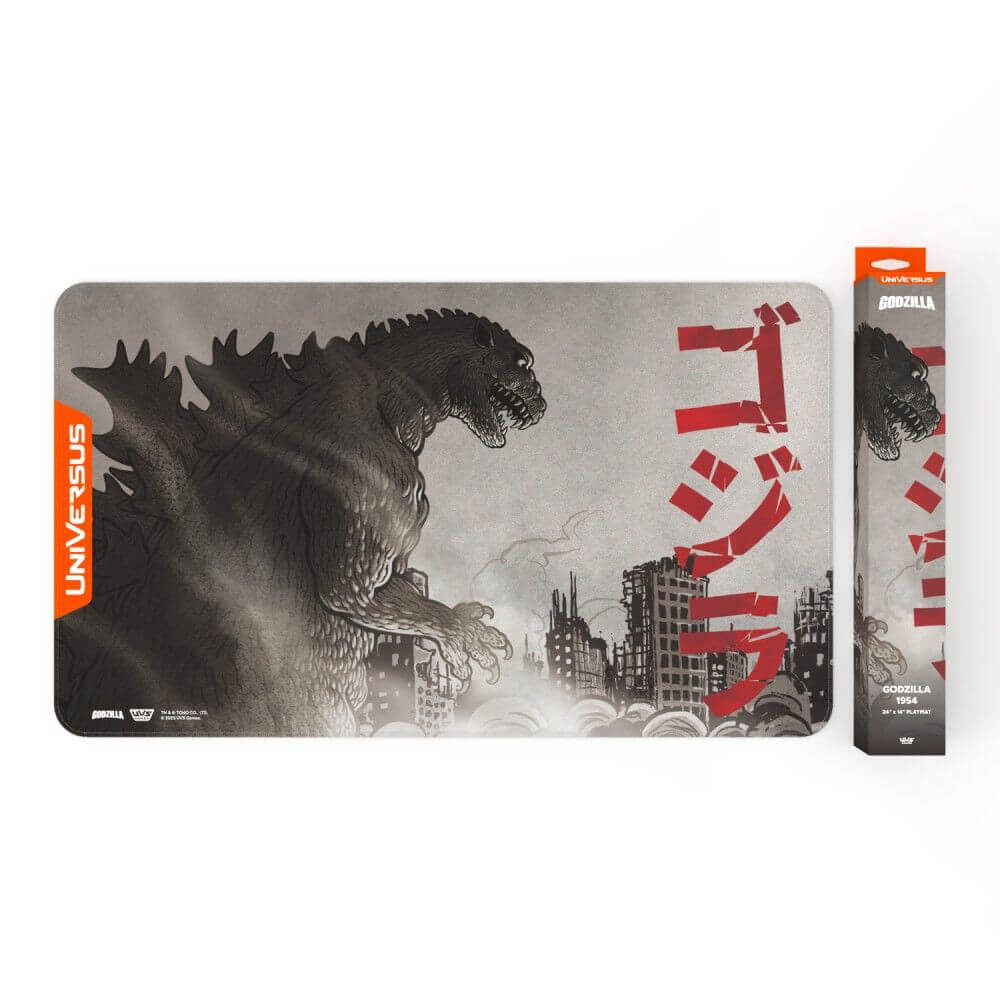 UniVersus, Playmat, Godzilla: Reign of Kaiju, Godzilla 1954 product image showing design and details.