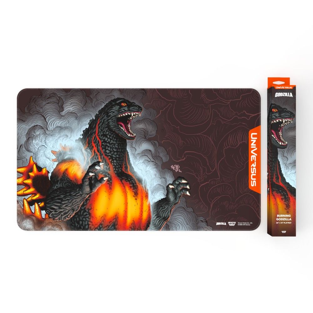 UniVersus, Playmat, Burning Godzilla product image showing design and details.