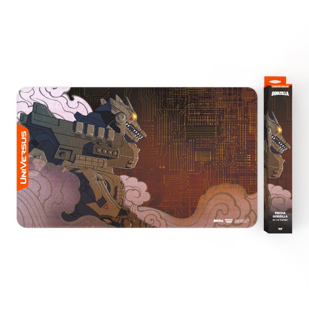 UniVersus, Playmat, Mecha Godzilla product image showing design and details.