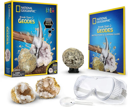 National Geographic - Break Open 2 Real Geodes Kit - Good Games
