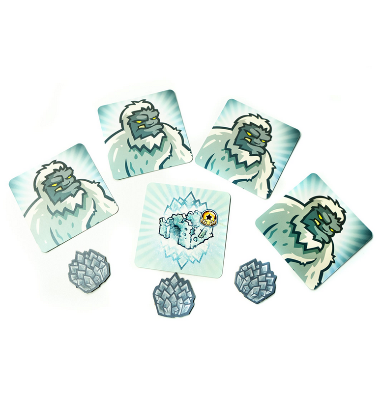 Yeti cards and tokens for board game