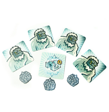 Yeti cards and tokens for board game