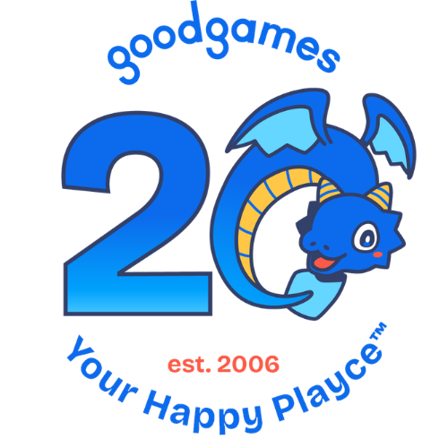 Good Games 20th birthday logo