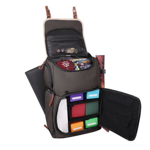 Enhance Designer Edition - Full Size Trading Card Storage Box Backpack - Grey - Good Games