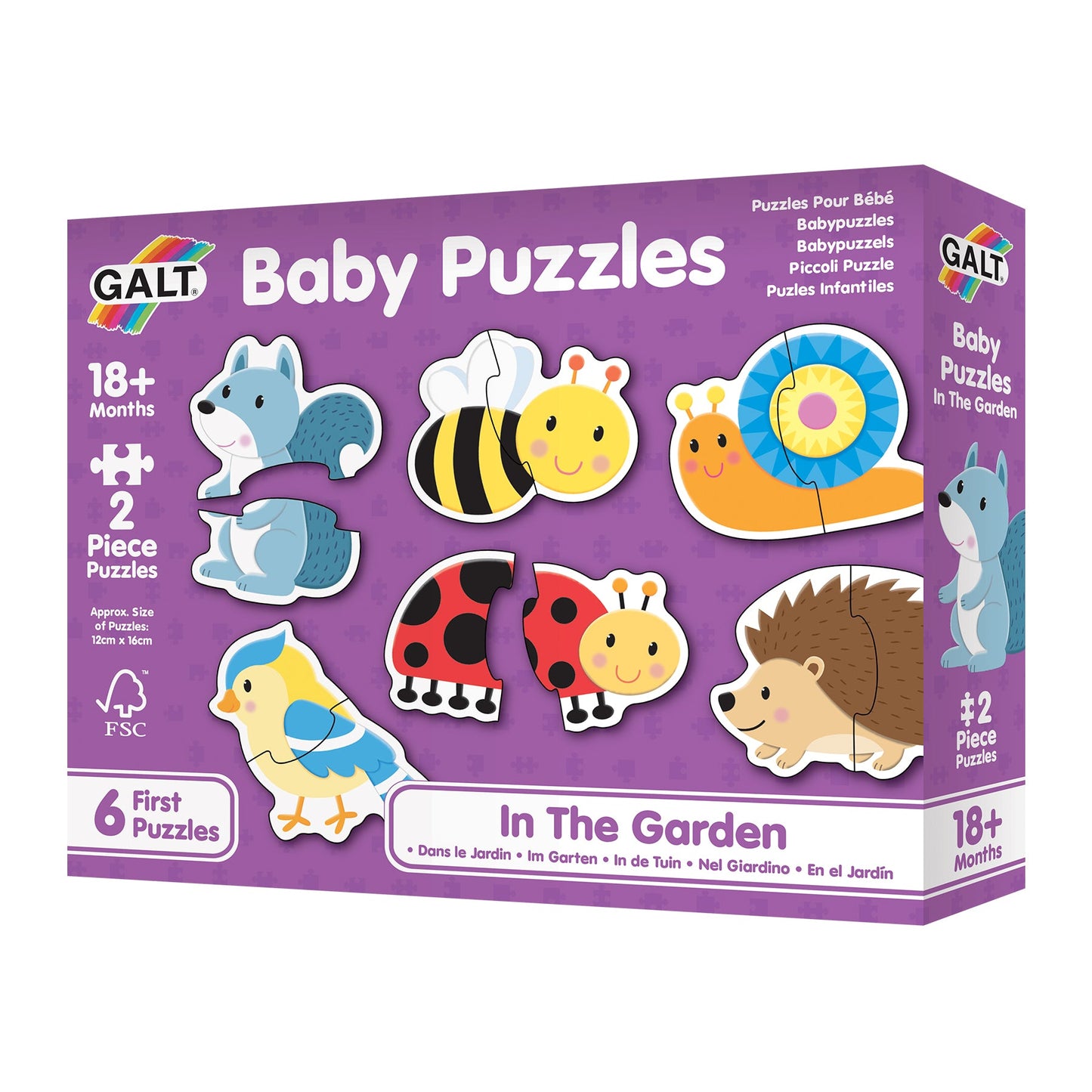 Galt - Baby Puzzles - In the Garden 2 Pack