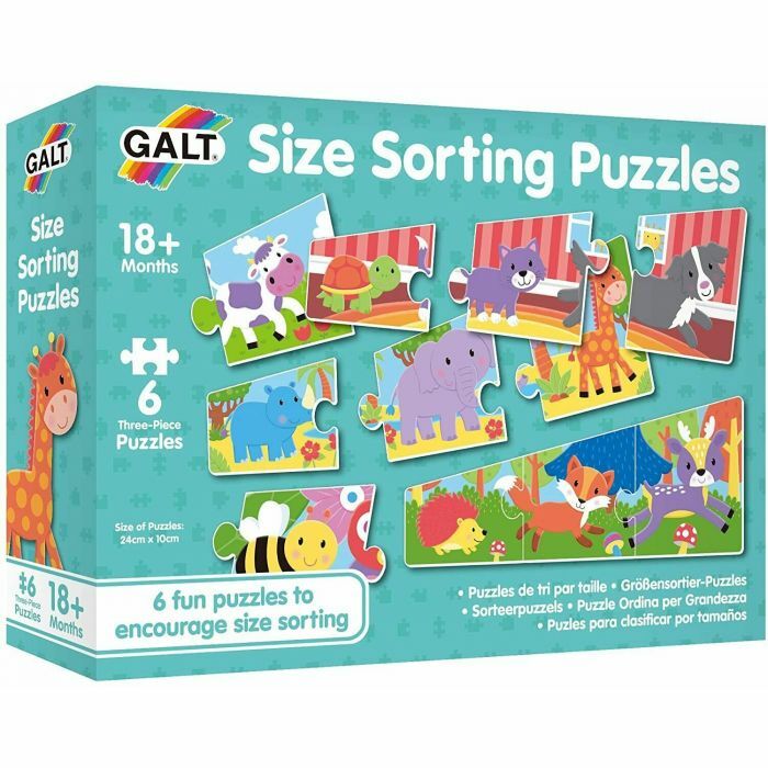 Galt Size Sorting Puzzles 6 Pack - Good Games