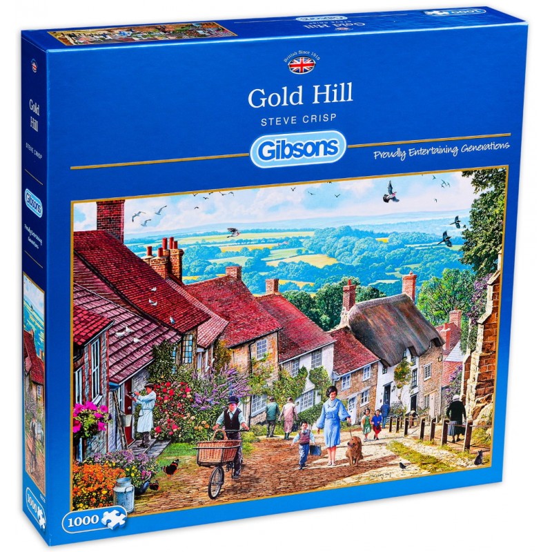 Gibsons - Gold Hill - Steve Crisp 1000 Piece Jigsaw - Good Games