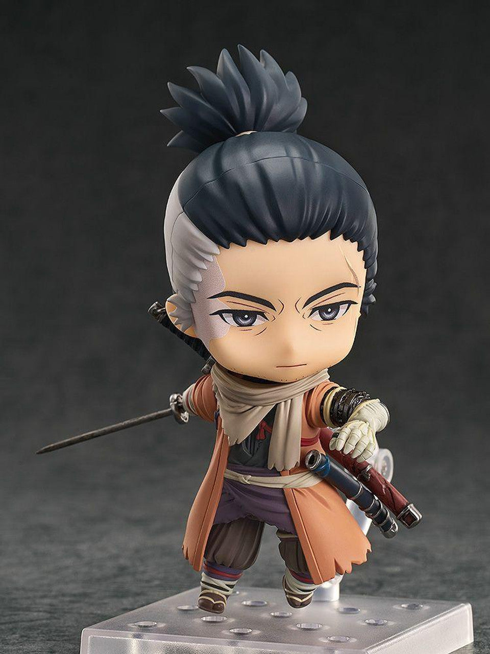 Sekiro Shadows Die Twice Sekiro Nendoroid Figure posing with sword