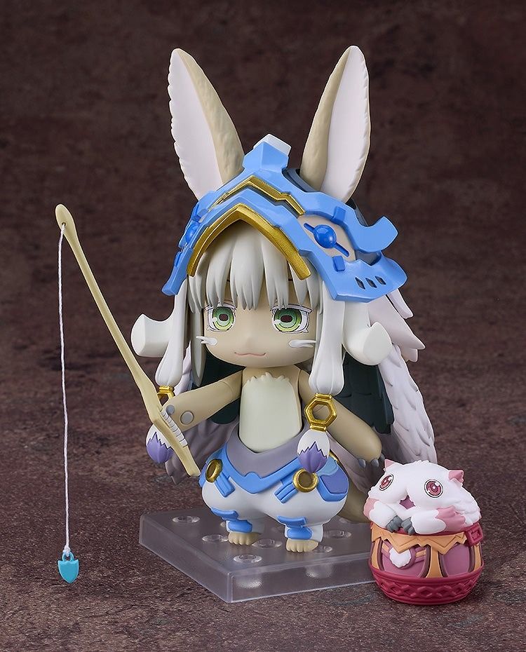 Made in Abyss Nanachi New Outfit Nendoroid figure with fishing pole and small creature accessory