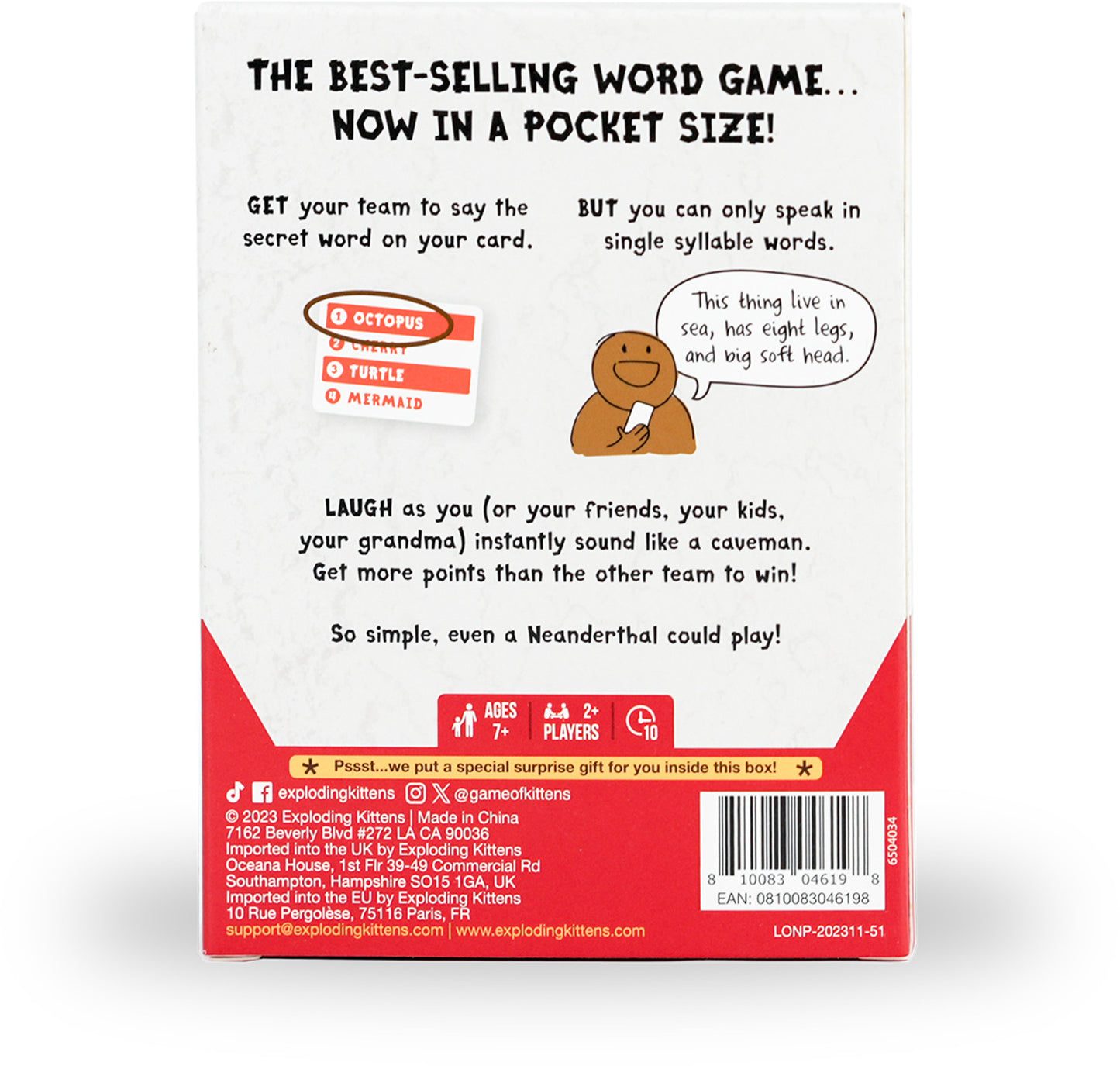Grab & Game - Poetry For Neanderthals (by Exploding Kittens) - Good Games