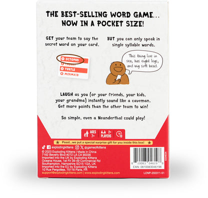 Grab & Game - Poetry For Neanderthals (by Exploding Kittens) - Good Games