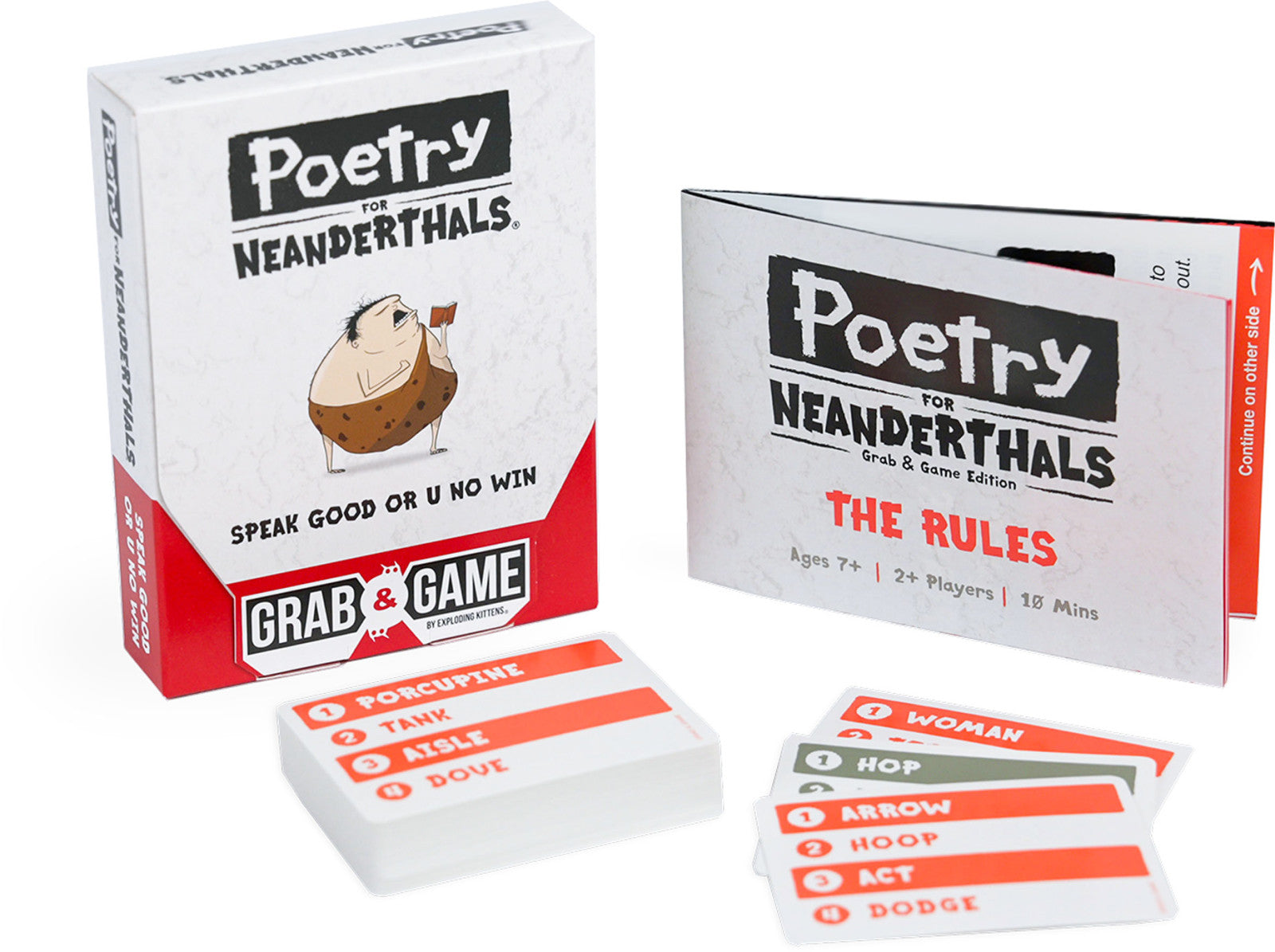 Grab & Game - Poetry For Neanderthals (by Exploding Kittens) - Good Games