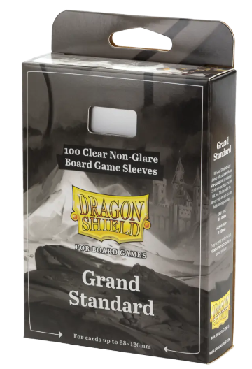 Dragon Shield: Board Game Sleeves – Clear Non-Glare – Grand Standard