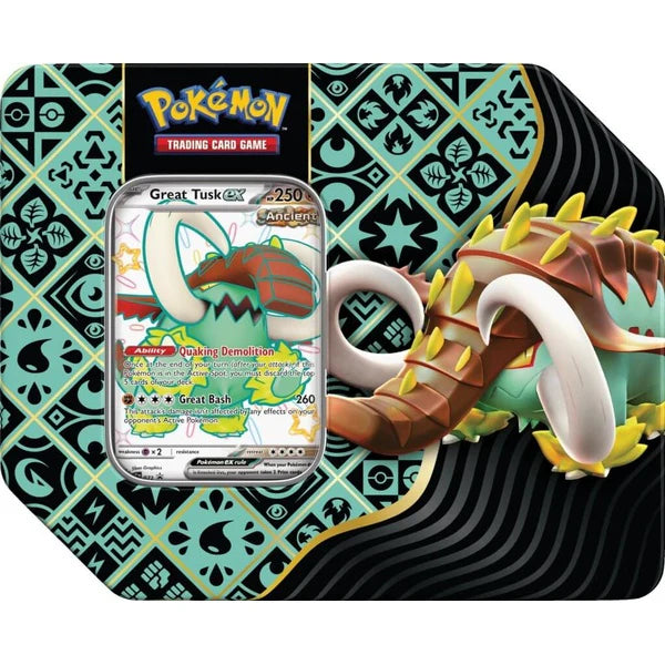 Pokemon TCG - Scarlet & Violet - Paldean Fates Tin (Horizontal)  Good Games