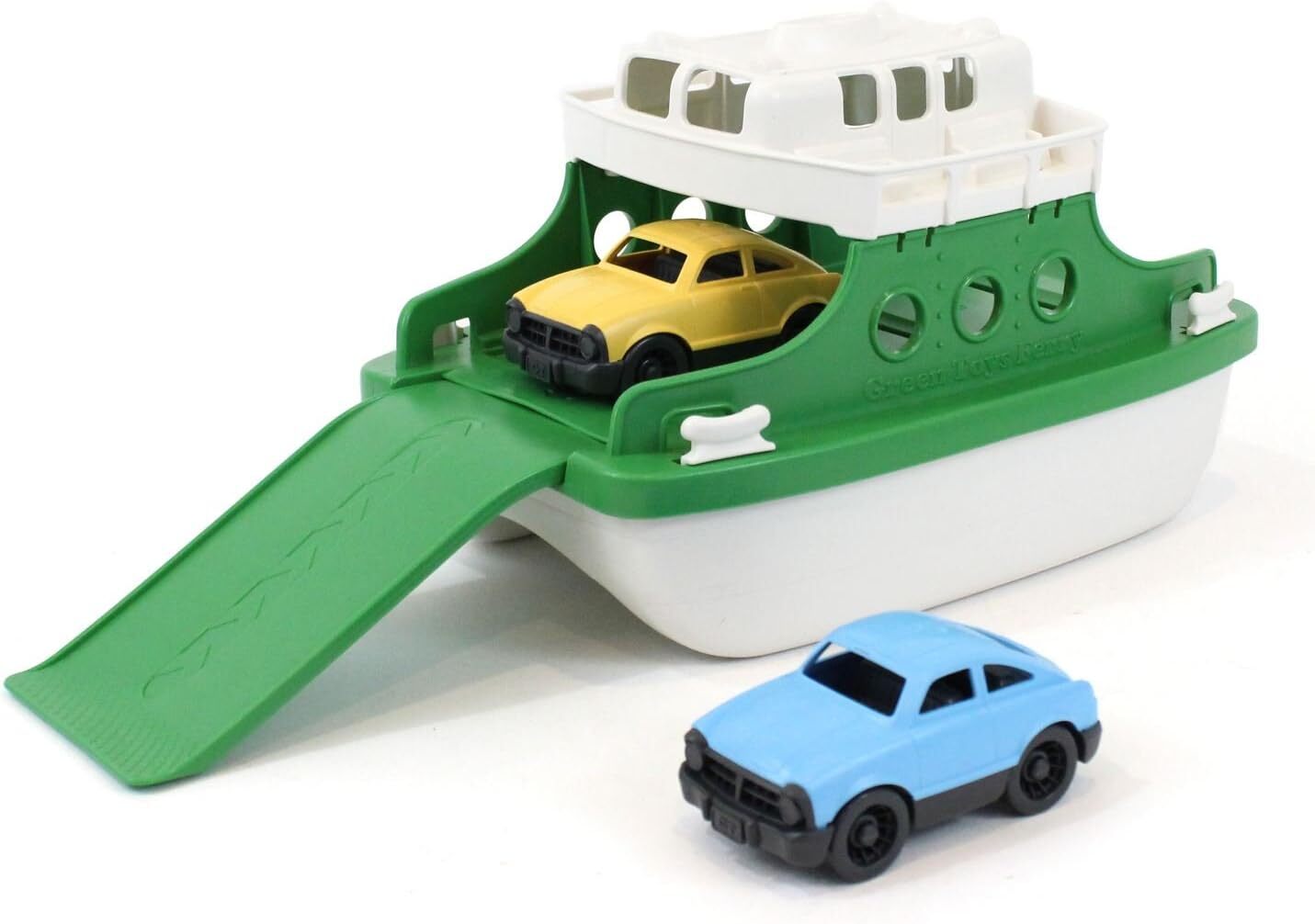 Green Toys - Ferry Boat with 2 Mini Cars (Green)