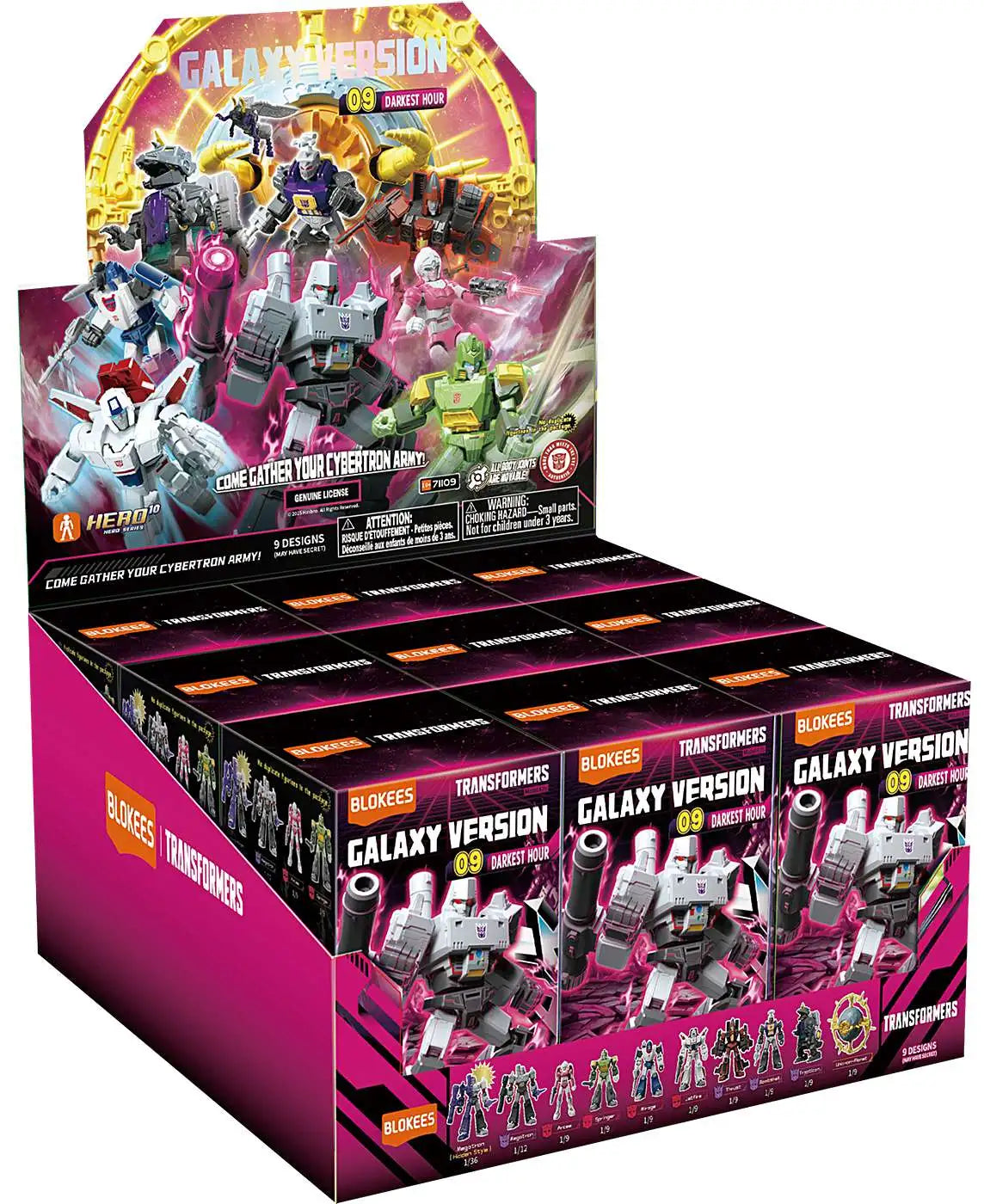 Transformers GV09 - Darkest Hour (Blind box) Blokees (Display of 9)