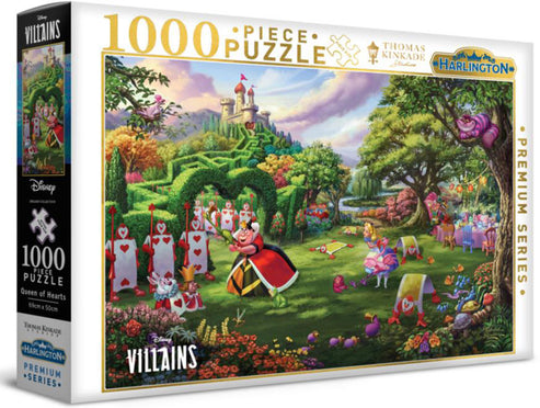 Harlington - Thomas Kinkade - Disney Villians - Queen Of Hearts 1000 Piece Jigsaw
