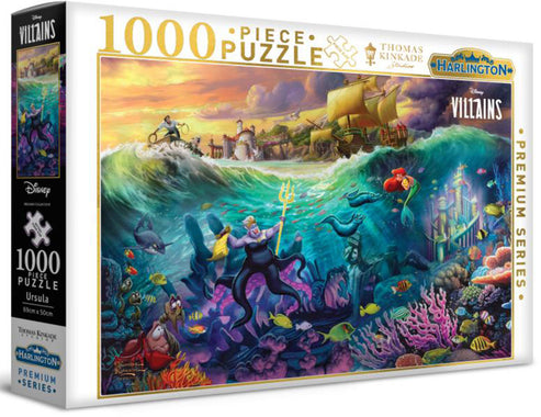 Harlington - Thomas Kinkade - Disney - Ursula 1000 Piece Jigsaw - Good Games