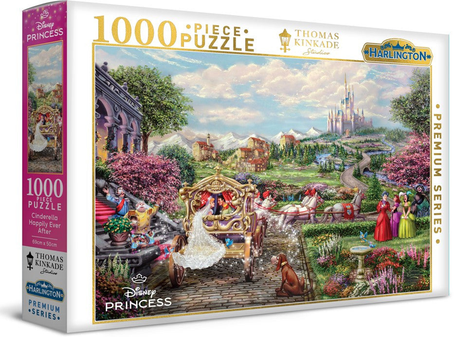 Harlington Thomas Kinkade Disney Cinderella Happily Ever After - 1000 piece Jigsaw