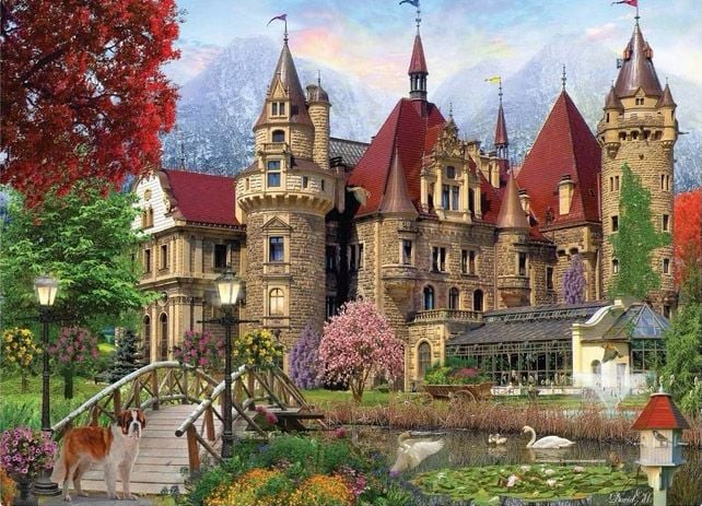 Harlington - Wonderful castle of Dreams 1000 Piece Jigsaw