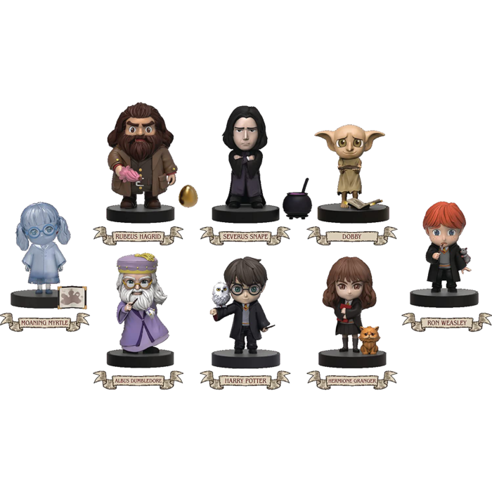 Full MEA-035s Harry Potter series figure set including Harry, Hermione, Ron, and others