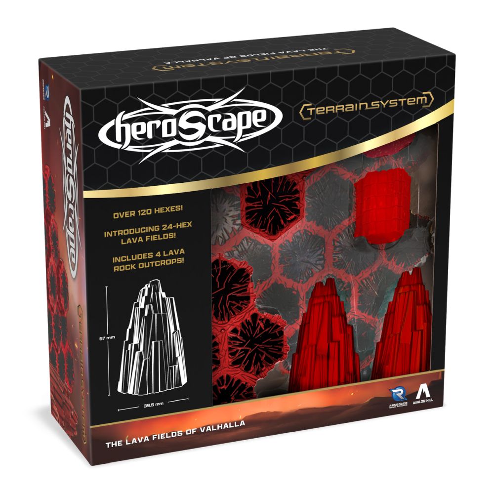 Heroscape - The Lava Fields of Valhalla Terrain Expansion (Preorder) - Good Games