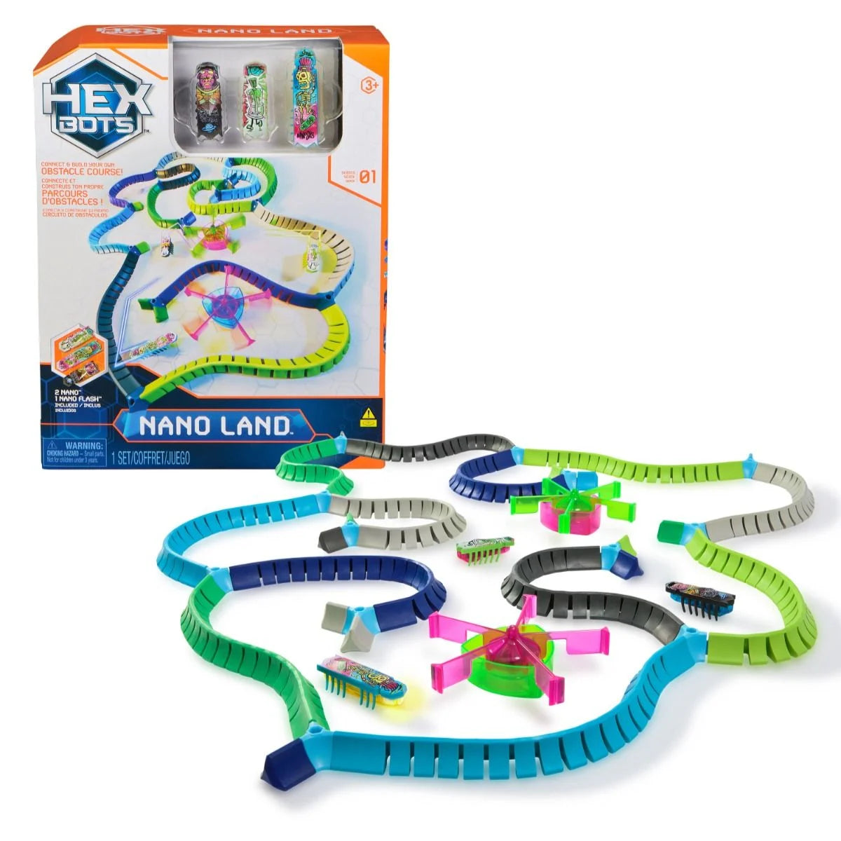 Hex Bots Flash Nano Land Small Playset - Good Games