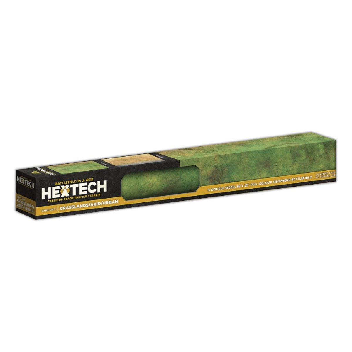Hextech Terrain: Gaming Mat – Grasslands/Arid/Urban - Good Games