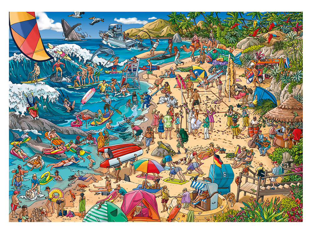 Heye - Puzzle Poster - Tanck - Seashore 1000 Piece Jigsaw - Good Games