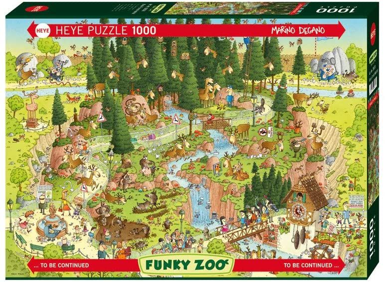 Heye - Funky Zoo Black Forest 1000 Piece Jigsaw - Good Games