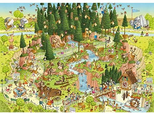Heye - Funky Zoo Black Forest 1000 Piece Jigsaw - Good Games