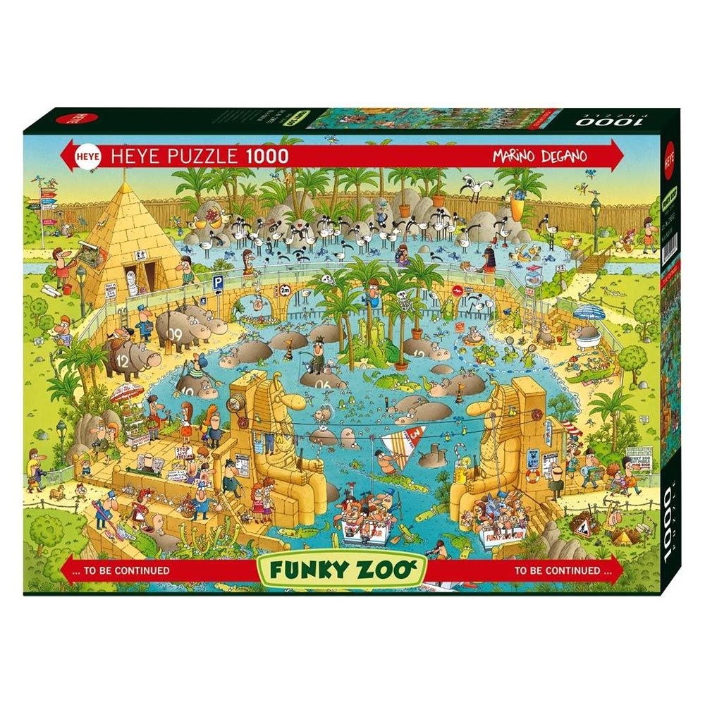 Heye - Nile Habitat Funky Zoo 1000 Piece Jigsaw - Good Games