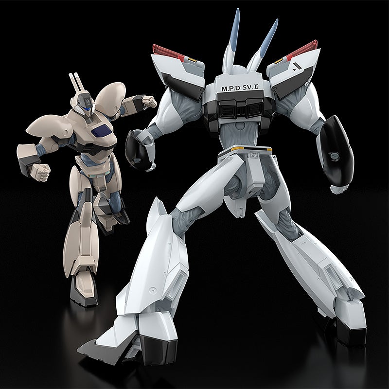 Moderoid AVS-98 Mark II model showcasing rear and side views with accessories
