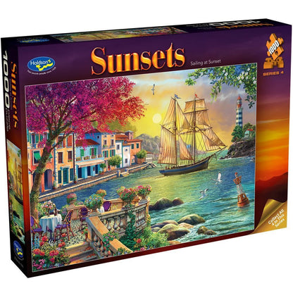Holdson - Sailing At Sunset 1000 Piece Jigsaw - Good Games