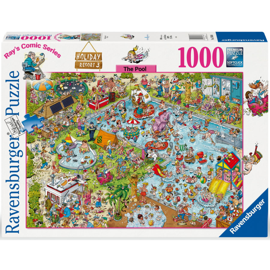Ravensburger - Holiday Resort 3-The Pool 1000 Piece Jigsaw