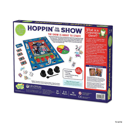 Peaceable Kingdom Hoppin' to the Show Cooperative Board Game for kids age 4+