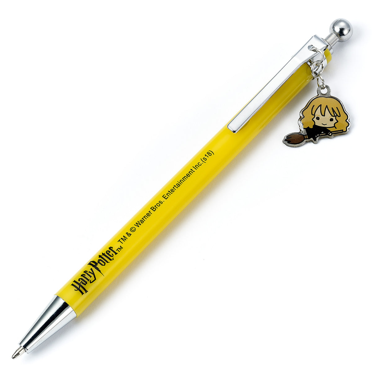 Close-up of The Carat Shop Harry Potter Chibi Hermione Granger Pen with detailed chibi Hermione character holding a wand
