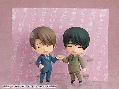Nendoroid Yuichi Kurosawa set with face plates and accessories displayed