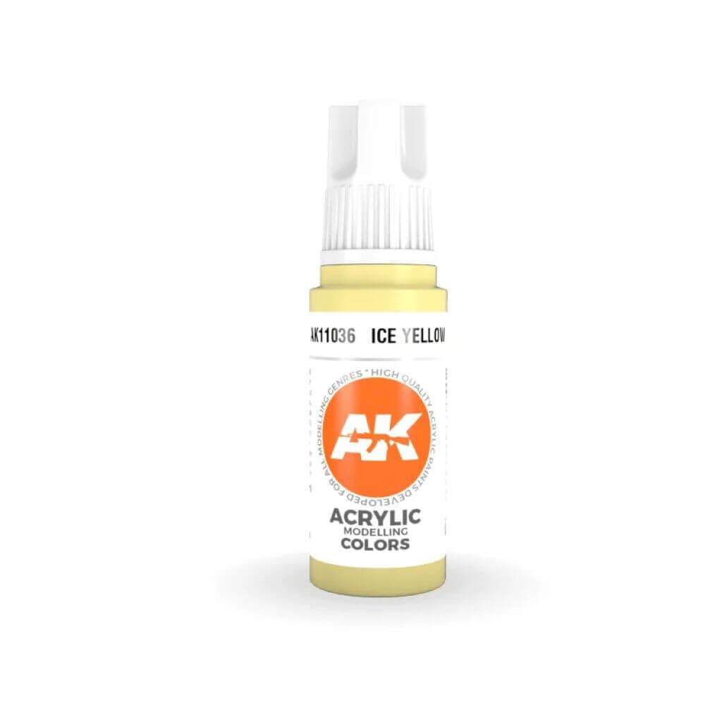 AK Interactive - 3 Gen Acrylics - Ice Yellow 17ml - 224458 - Good Games