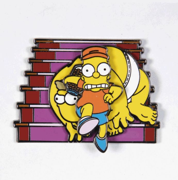Simpsons - Bart Change Jar Spinning Enamel Pin - Good Games