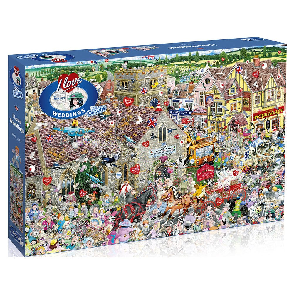 Gibsons - I Love Weddings 1000 Piece Jigsaw - Good Games