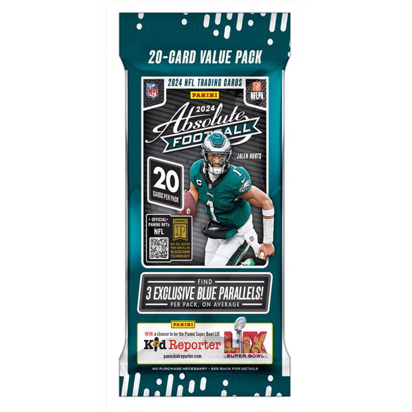 Panini 2024 Absolute Football 20-Card Value Pack with Jalen Hurts on cover