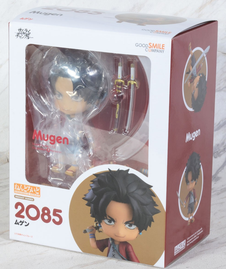 Mugen Nendoroid figure in packaging with swords and character art