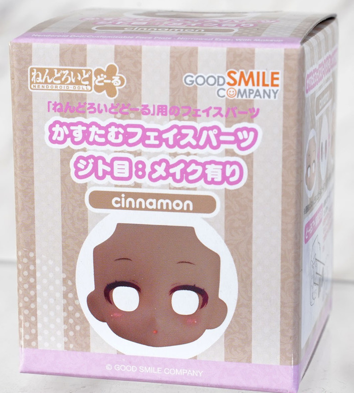 Good Smile Company Nendoroid Doll Customizable Face Plate in Cinnamon with Narrowed Eyes and Makeup